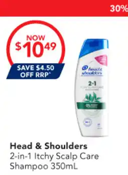 Amcal Pharmacies Head & Shoulders 2-in-1 Itchy Scalp Care Shampoo offer