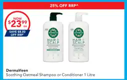 Amcal Pharmacies DermaVeen Soothing Oatmeal Shampoo or Conditioner offer