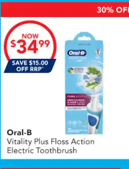 Amcal Pharmacies Oral-B Vitality Plus Floss Action Electric Toothbrush offer