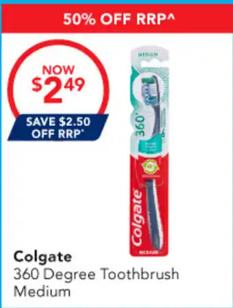 Amcal Pharmacies Colgate 360 Degree Toothbrush Medium offer