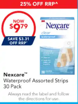 Amcal Pharmacies Nexcare Waterproof Assorted Strips offer