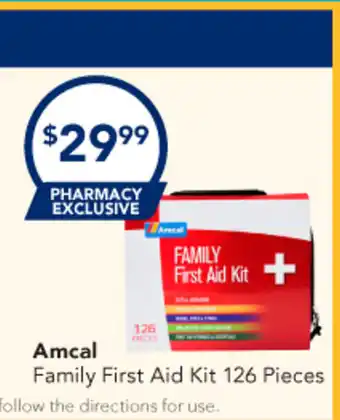 Amcal Pharmacies Amcal Family First Aid Kit offer