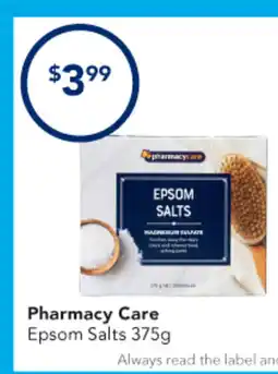 Amcal Pharmacies Pharmacy Care Epsom Salts offer