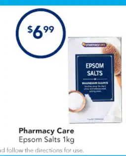 Amcal Pharmacies Pharmacy Care Epsom Salts offer