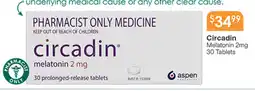 Soul Pattinson Chemist Circadin Melatonin 2mg offer