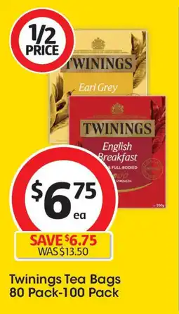 Coles Twinings Tea Bags offer