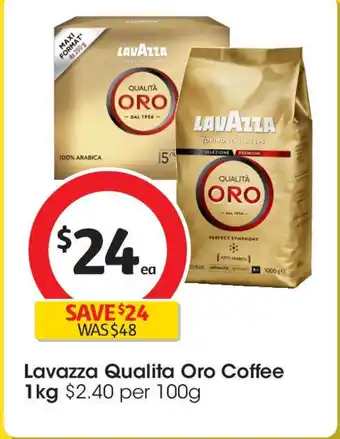 Coles Lavazza Qualita Oro Coffee offer