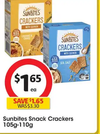 Coles Sunbites Snack Crackers offer