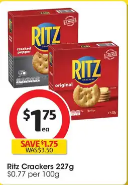 Coles Ritz Crackers offer