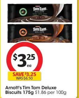 Coles Arnott's Tim Tam Deluxe Biscuits offer