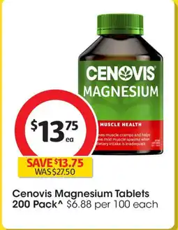 Coles Cenovis Magnesium Tablets offer