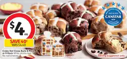 Coles Coles hot cross buns offer