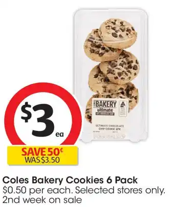 Coles Coles bakery cookies offer