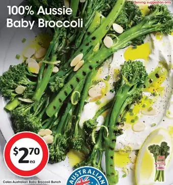 Coles Coles australian baby broccoli bunch offer