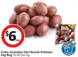 Coles Coles australian red royale potatoes offer