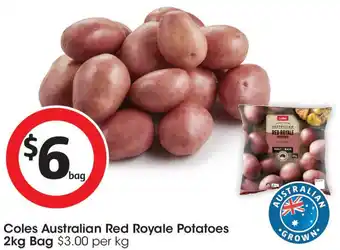 Coles Coles australian red royale potatoes offer