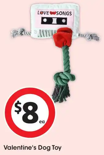 Coles Valentine's dog toy offer