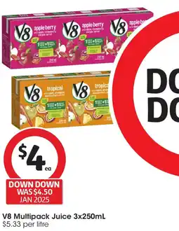 Coles V8 multipack juice offer