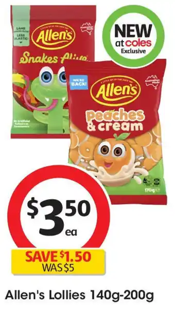 Coles Allen's lollies offer