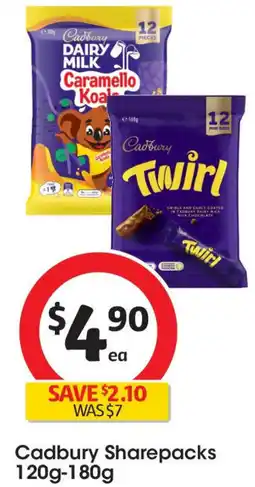 Coles Cadbury sharepacks offer