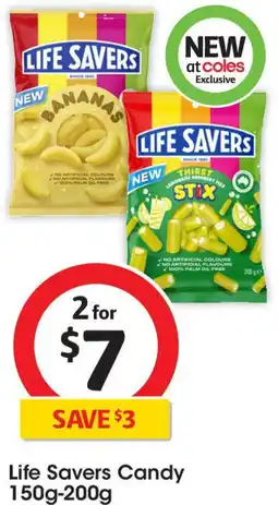 Coles Life savers candy offer