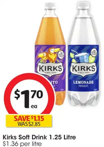 Coles Kirks soft drink offer