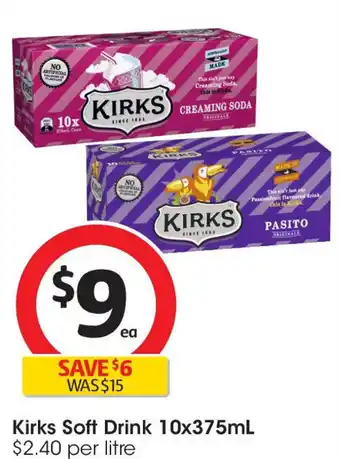 Coles Kirks soft drink offer