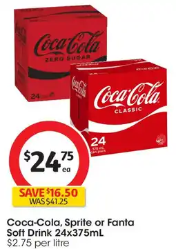 Coles Coca-cola, sprite or fanta soft drink offer