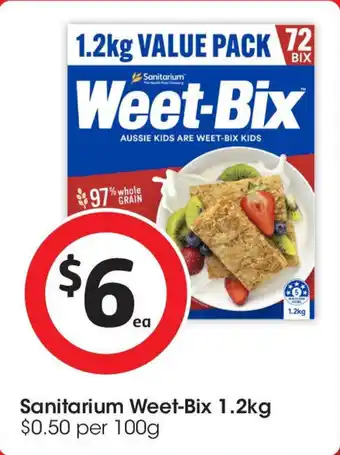 Coles Sanitarium weet-bix offer