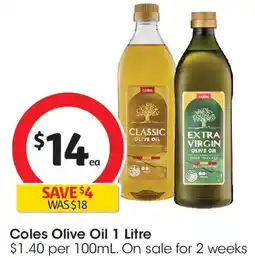 Coles Coles olive oil offer