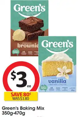 Coles Green's baking mix offer