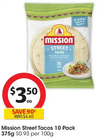 Coles Mission street tacos offer