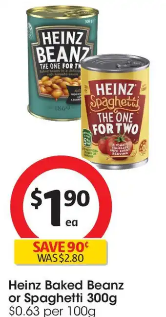 Coles Heinz baked beanz or spaghetti offer