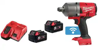 Milwaukee 18v fuel one-key 3/4" 2x5.0ah high torque impact wrench kit