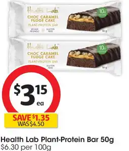 Coles Health lab plant-protein bar offer