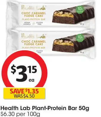 Coles Health lab plant-protein bar offer