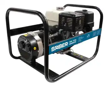 Saber 6400w 13.5hp petrol generator with honda gx-390 - 2 x ip44 15a sockets