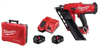 Total Tools Milwaukee 18v fuel 30°-34° framing nailer kit offer