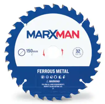 Total Tools Marxman 150mm 32t tct ferrous metal circular saw blade offer