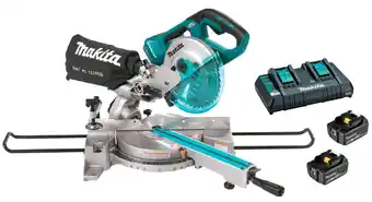 Total Tools Makita 36v (18vx2) brushless 190mm 2x5.0ah slide compound mitre saw kit offer