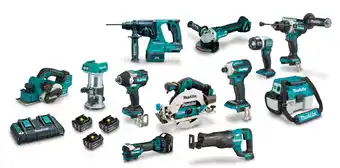 Total Tools Makita 18v brushless 12 piece 3x5.0ah combo kit offer