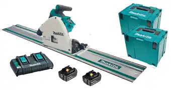 Total Tools Makita 36v (18vx2) brushless 165mm 2x5.0ah plunge saw kit offer