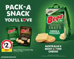 Coles Bega cheese & crackers offer