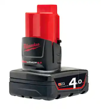 Total Tools Milwaukee 12v 4.0ah battery offer