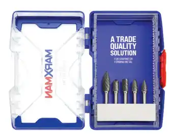 Total Tools Marxman 5 piece carbide burr set offer