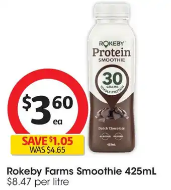 Coles Rokeby Farms Smoothie offer