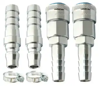 Total Tools Ironair 4 piece 1/2" nitto style air coupler kit offer