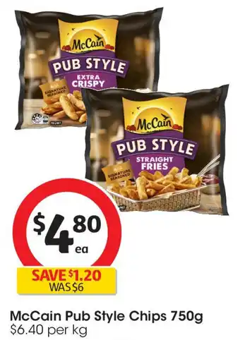 Coles Mccain pub style chips offer