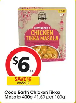 Coles Coco earth chicken tikka masala offer