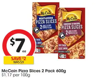 Coles Mccain pizza slices 2 pack offer